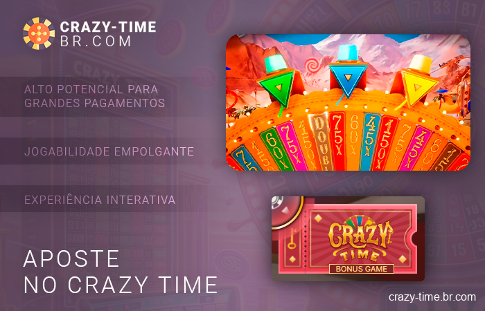 Apostar na rodada de bônus de alto risco do Crazy Time